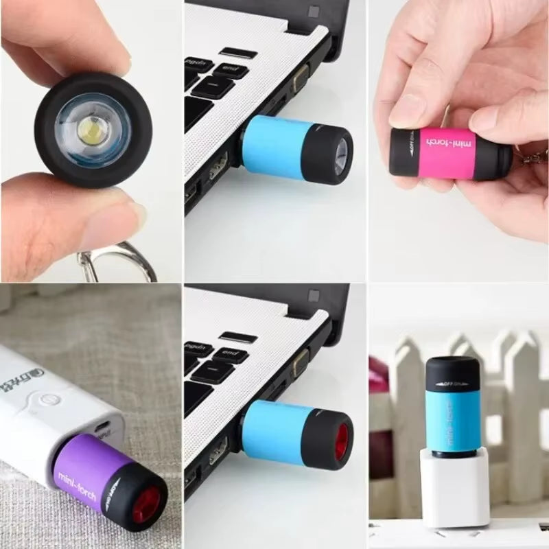 KeyLite Mini -USB Rechargeable LED Micro Pocket Flashlight