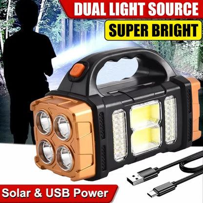 PowerGlobe LED - Solar Power USB Rechargeable Flashlight